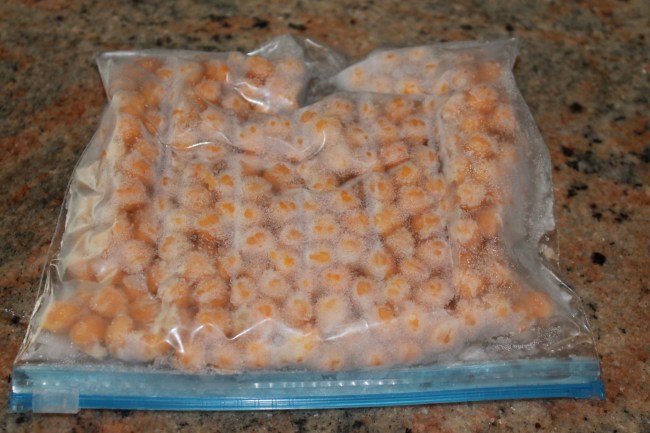 frozen chikpeas